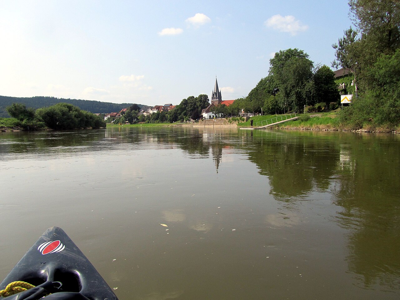 Kanufahrt auf der Weser bei Bodenfelde